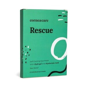 Cornea Care Rescue Self Cooling Eye Mask Hydrogel Hyaluronic Acid 6 Masks Sealed